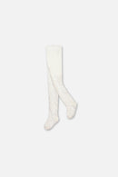 Baby Knit Textured Tights Off-White