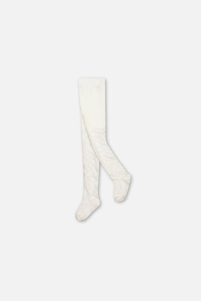 Baby Knit Textured Tights Off-White