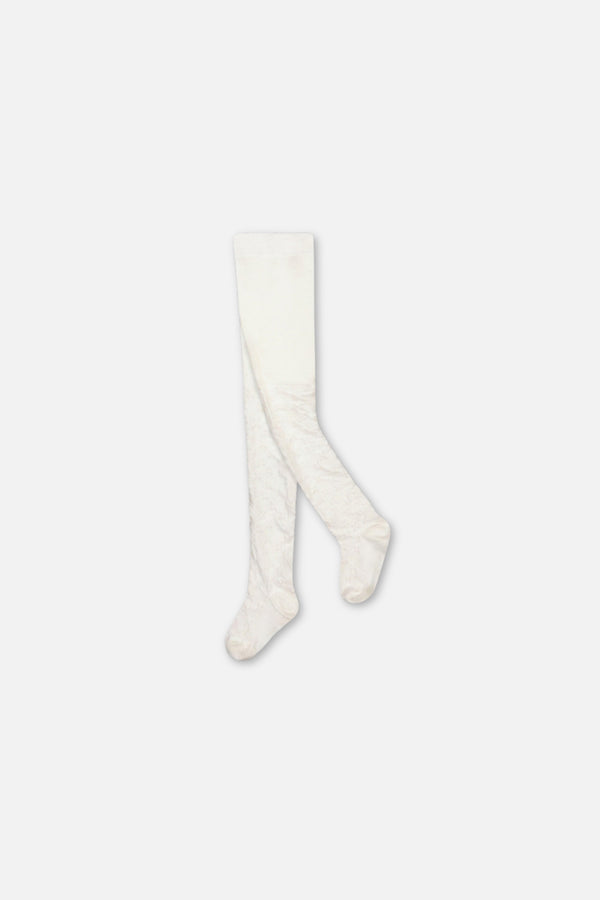 Baby Knit Textured Tights Off-White