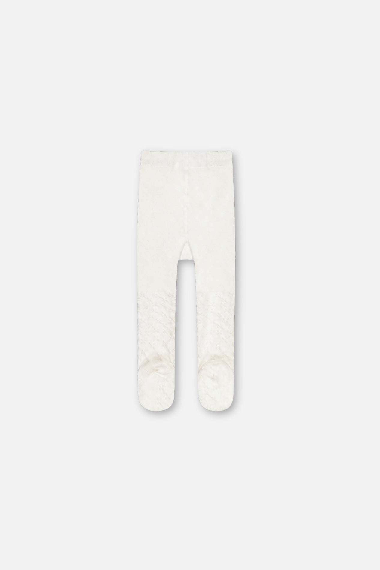 Baby Knit Textured Tights Off-White