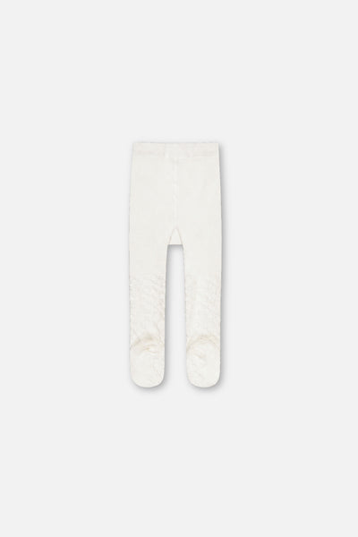 Baby Knit Textured Tights Off-White