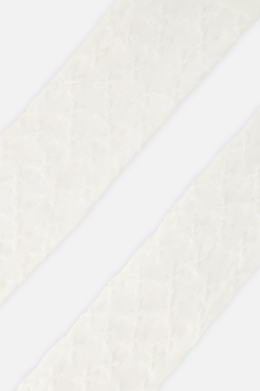 Baby Knit Textured Tights Off-White