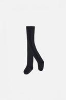 Baby Knit Textured Tights Dark Blue