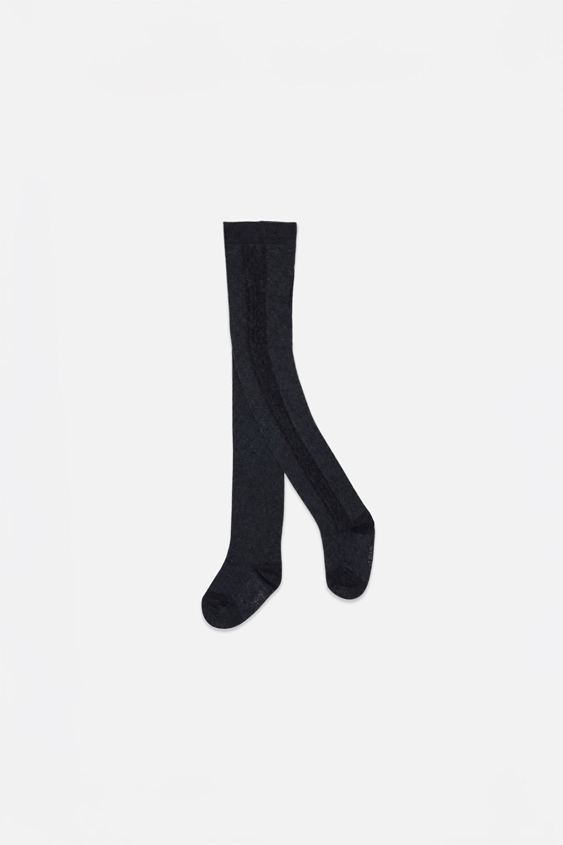Baby Knit Textured Tights Dark Blue
