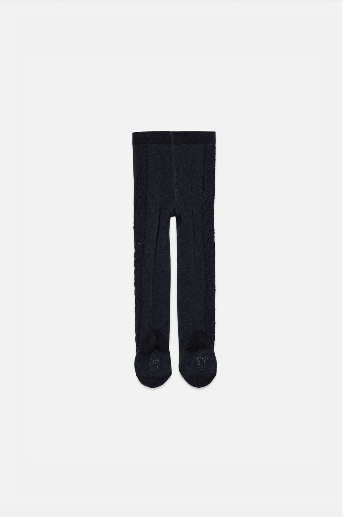 Baby Knit Textured Tights Dark Blue