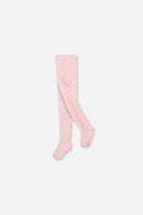 Collants en tricot texturé vieux rose pour bébé