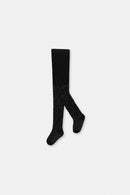 Baby Knit Textured Tights Black