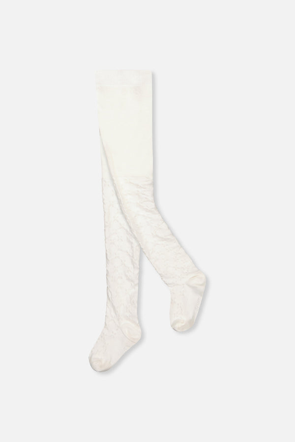 Knit Textured Tights Off-White - J20YGT_01010