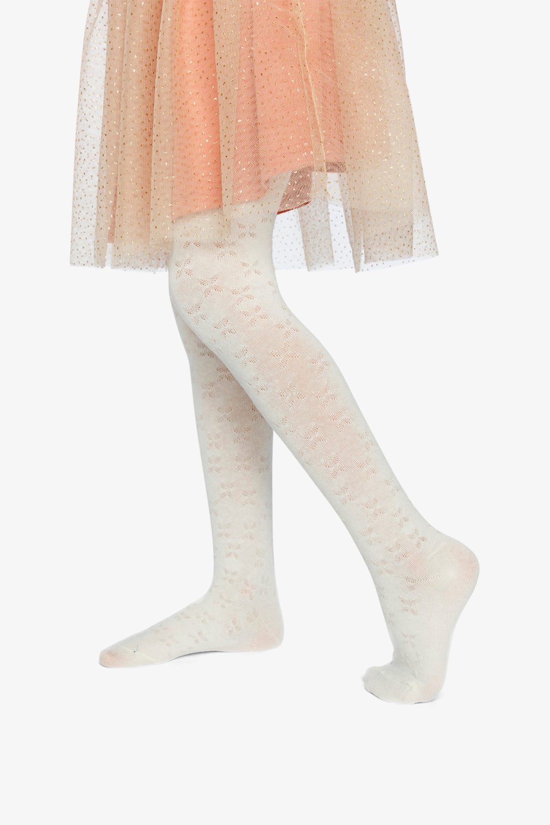 Knit Textured Tights Off-White - J20YGT_01010