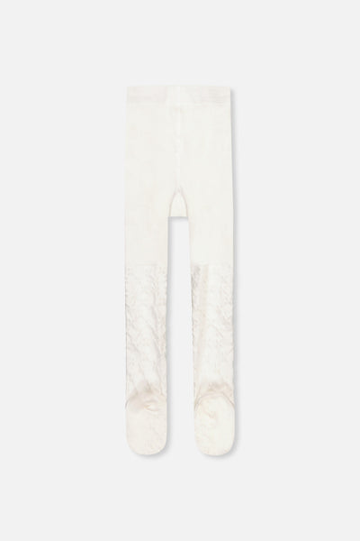 Knit Textured Tights Off-White - J20YGT_01010