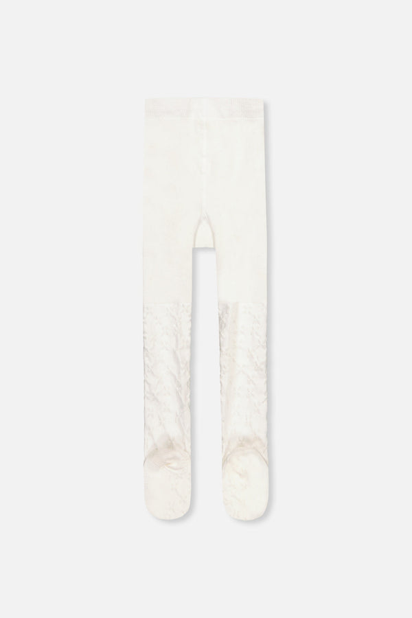 Knit Textured Tights Off-White - J20YGT_01010
