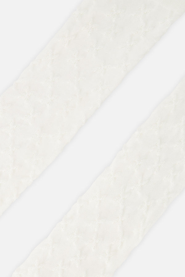 Knit Textured Tights Off-White - J20YGT_01010