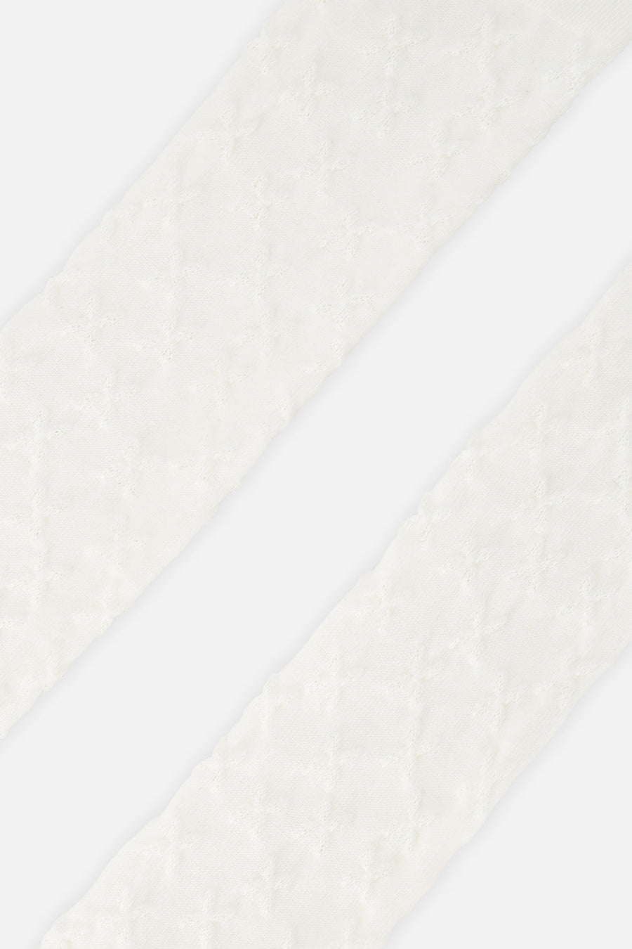 Knit Textured Tights Off-White - J20YGT_01010