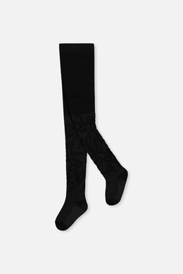 Knit Textured Tights Black - J20YGT_09990