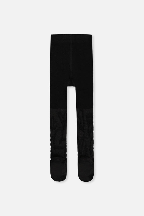 Knit Textured Tights Black - J20YGT_09990