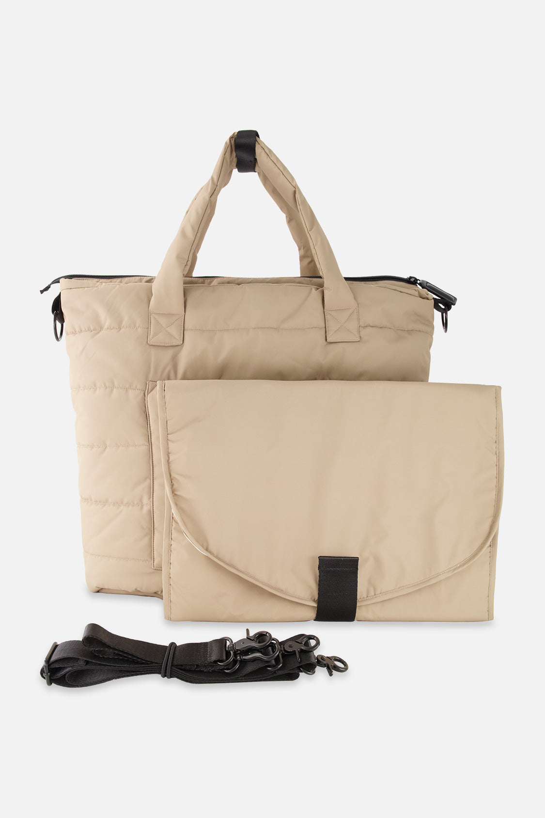 Diaper Bag Taupe With Changing Mat - J20Z101_01870