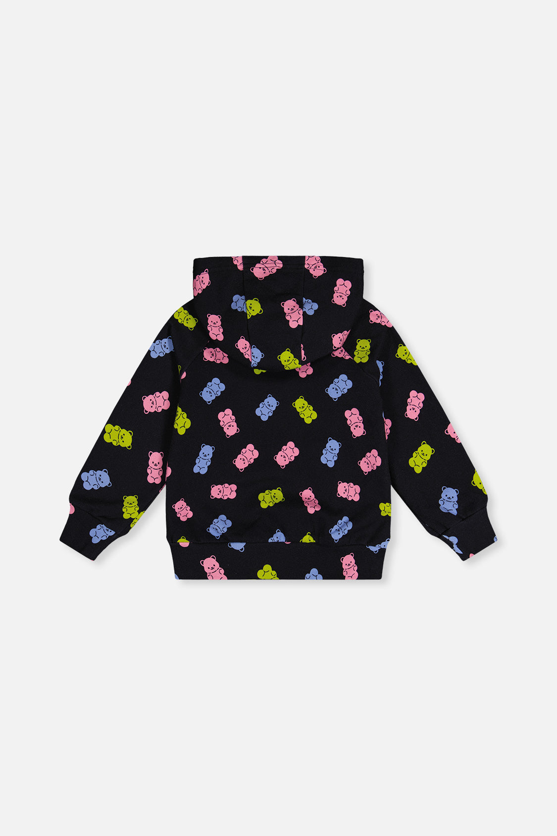 Printed Hoodie Black Printed Gummy Bears - J20Z30_2J033