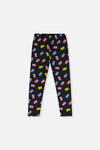Printed Leggings Black Printed Gummy Bears - J20Z61_2J033
