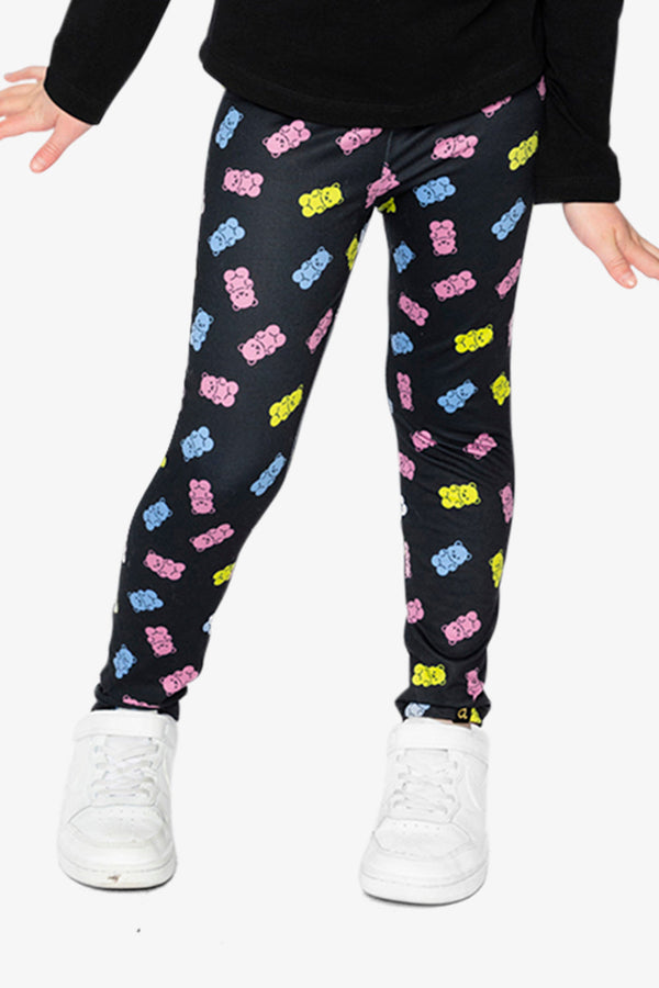 Printed Leggings Black Printed Gummy Bears - J20Z61_2J033