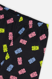 Printed Leggings Black Printed Gummy Bears - J20Z61_2J033
