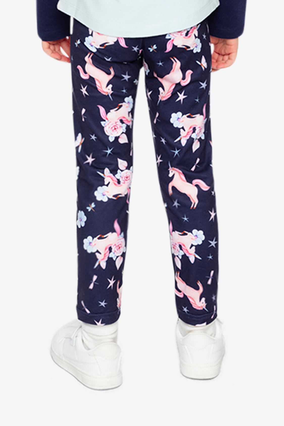 Printed Leggings Navy Unicorn Print - J20Z61_2J083