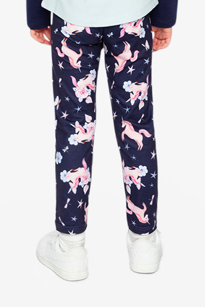 Printed Leggings Navy Unicorn Print - J20Z61_2J083