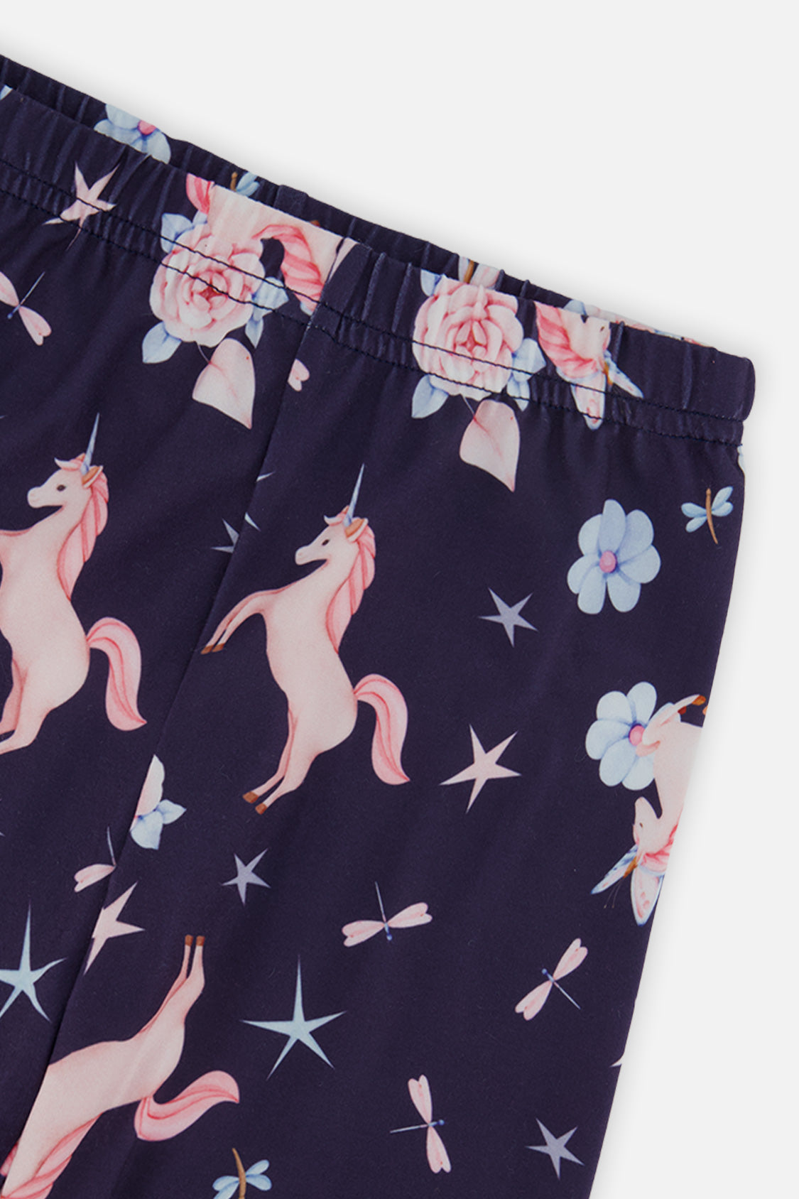 Printed Leggings Navy Unicorn Print - J20Z61_2J083