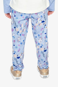 Printed Leggings Purple Unicorn Print - J20Z61_2J289