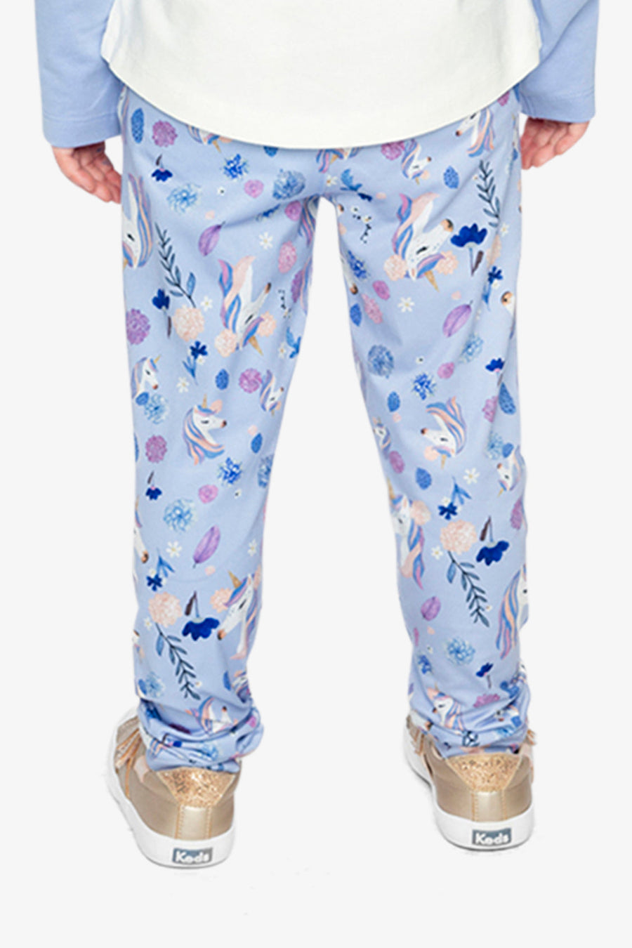 Printed Leggings Purple Unicorn Print - J20Z61_2J289