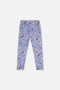 Printed Leggings Purple Unicorn Print - J20Z61_2J289