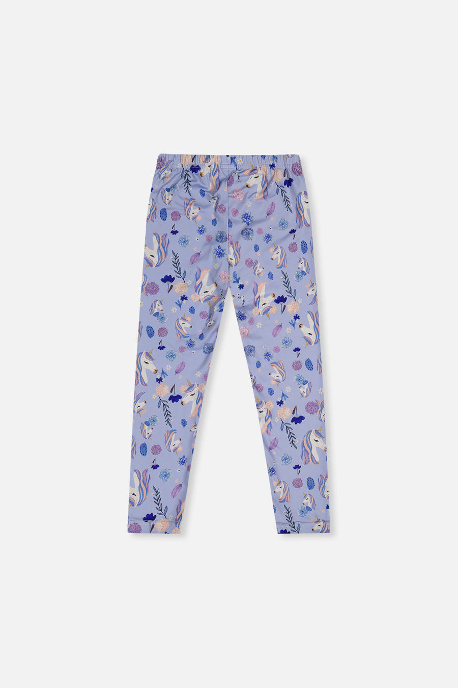 Printed Leggings Purple Unicorn Print - J20Z61_2J289
