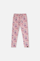 Printed Leggings Pink Printed Daisies - J20Z61_2J311