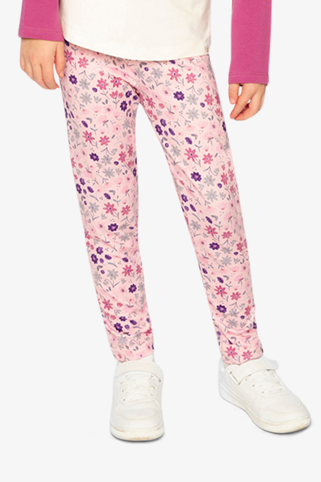 Printed Leggings Pink Printed Daisies - J20Z61_2J311
