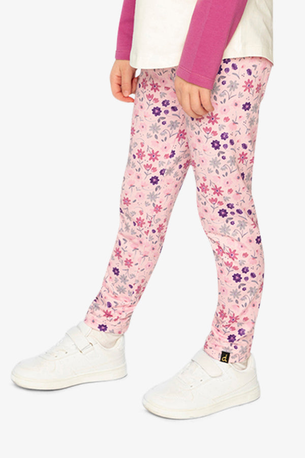 Printed Leggings Pink Printed Daisies - J20Z61_2J311