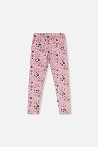 Printed Leggings Pink Printed Daisies - J20Z61_2J311