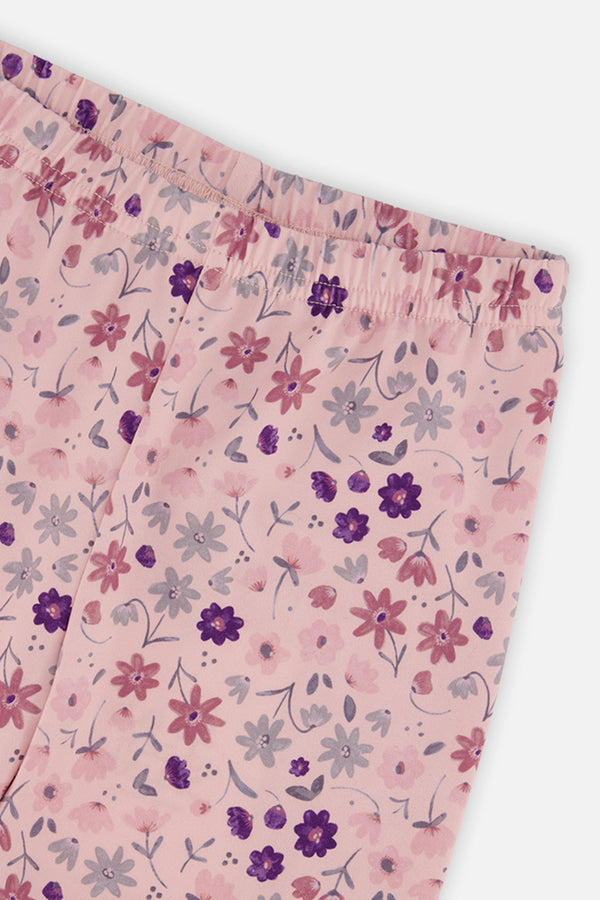 Printed Leggings Pink Printed Daisies - J20Z61_2J311