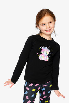Raglan Organic Cotton T-Shirt Black - J20Z70_09990