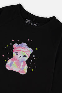 Raglan Organic Cotton T-Shirt Black - J20Z70_09990