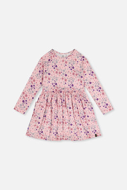 Long Sleeve Dress Rose Print Daisies - J20Z86_2J311