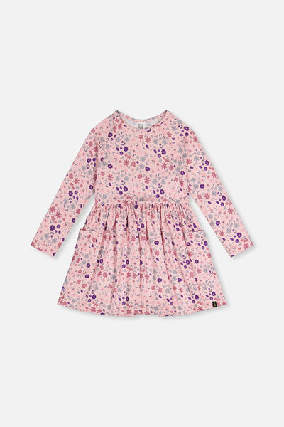 Long Sleeve Dress Rose Print Daisies - J20Z86_2J311