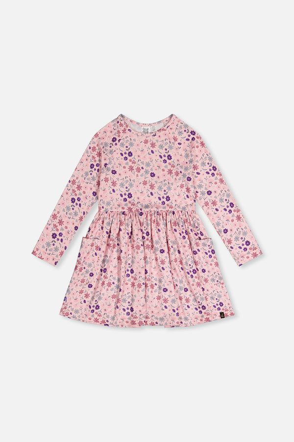 Long Sleeve Dress Rose Print Daisies - J20Z86_2J311