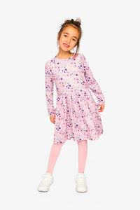 Long Sleeve Dress Rose Print Daisies - J20Z86_2J311