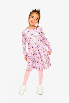Long Sleeve Dress Rose Print Daisies - J20Z86_2J311