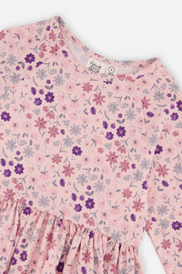Long Sleeve Dress Rose Print Daisies - J20Z86_2J311