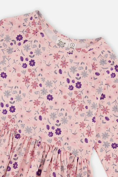 Long Sleeve Dress Rose Print Daisies - J20Z86_2J311