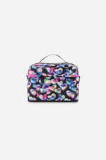 Lunch Box Black Printed With Hearts - J20ZBL_2J028