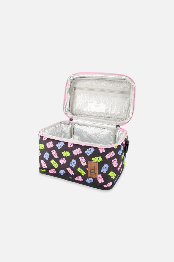 Lunch Box Black Printed Gummy Bears - J20ZBL_2J033