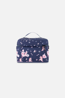 Lunch Box Navy Unicorn Print - J20ZBL_2J083