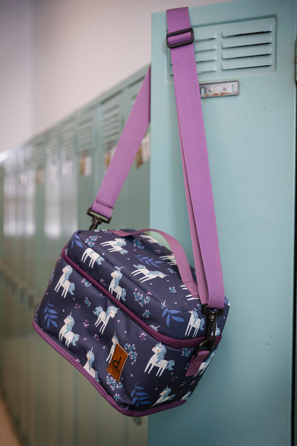 Lunch Box Blue And Purple Unicorn Print - J20ZBL_2J085