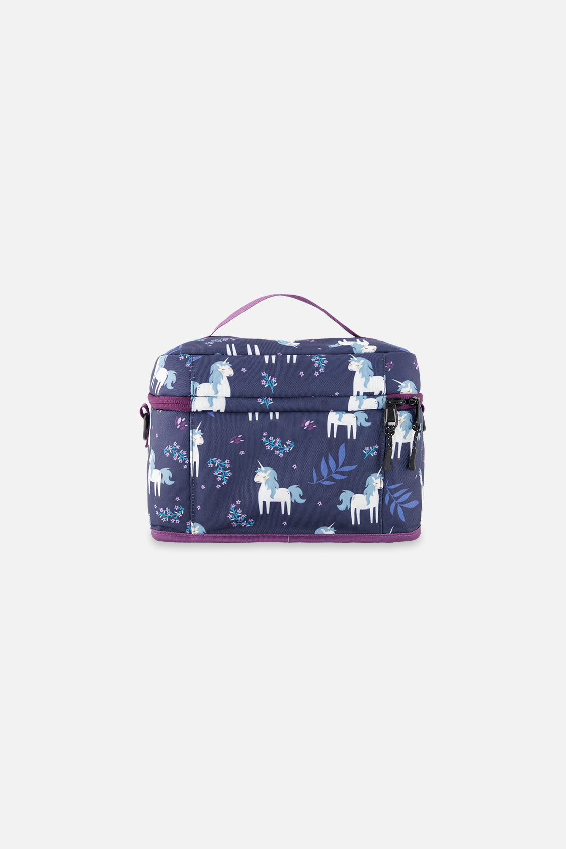 Lunch Box Blue And Purple Unicorn Print - J20ZBL_2J085